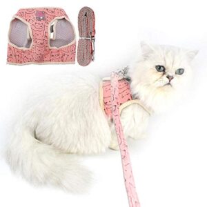 Pet Vest, Breathable Fashionable and Beautiful Safe and Non-Toxic(Pink Kitten, S)